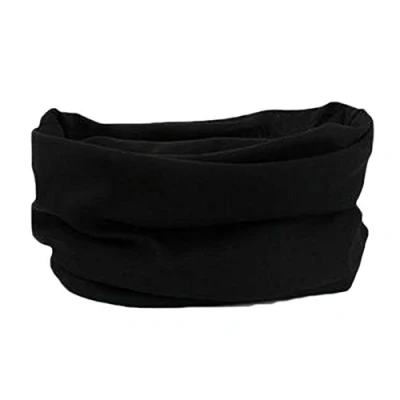 Image of Bluelans® Multifunctional Snood, Scarf, Hat, Neck Warmer, Hood, Balaclava, Face Mask, Headband (Black)