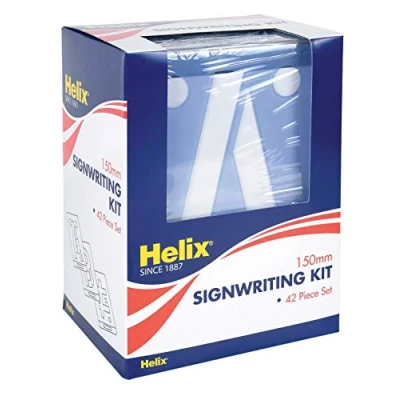 Image of Helix H70020 6 inch 150mm Letter Stencil and Signwriting Kit