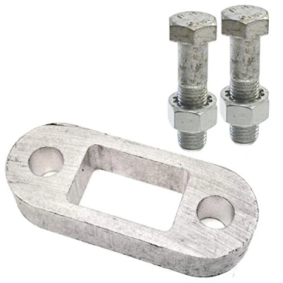 Image of UKB4C Medium Tow Bar Ball Spacer Extension Trailers Caravans 1&quot; &amp; 75mm Bolts Extender