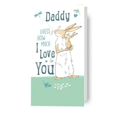 Image of Guess How Much I Love you DAD BIRTHDAY CARD
