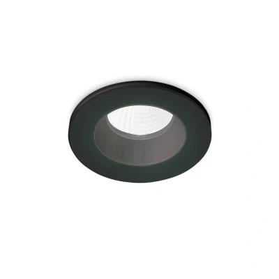 Image of Room 65 Round Recessed Downlight Black IP65, 3000K, 8W