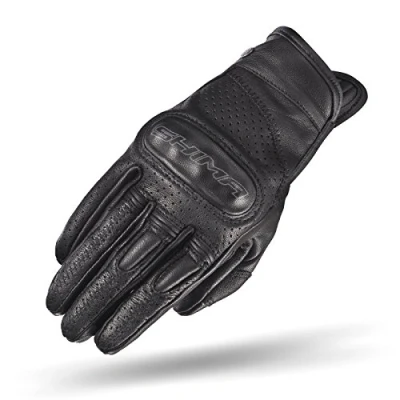 Image of SHIMA CALIBER Motorbike Gloves Women Leather Summer Biker Armoured Protectors Motorcycle Perforated Ventilated Reinforced Motorsport Glove Street Motorbikes (Womens, Women/Black, XS)