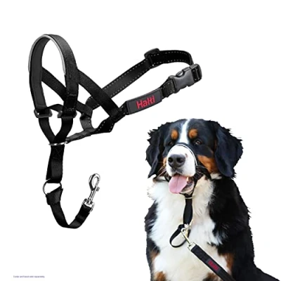 Image of Halti Dog Headcollar, Black, Size 5