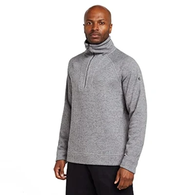 Image of Craghoppers Men&#039;s Logan Pullover Half Zip Fleece, Quarry Grey Marl, M