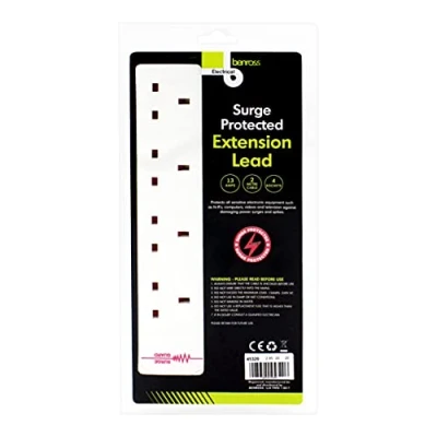 Image of Benross 4 Way 2m Surge Protected Extension Lead 13A
