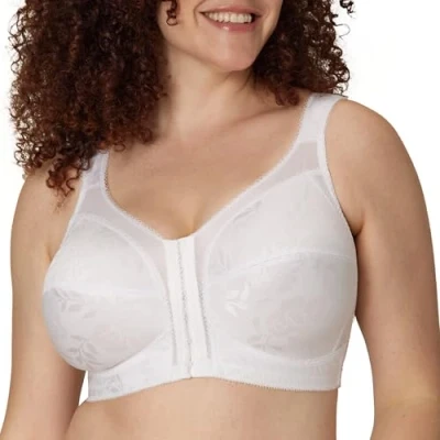 Image of Playtex Women&#039;s Front Close With Flex Back Bra Bra, White, 38D