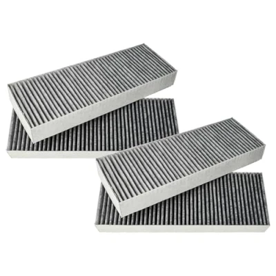Image of vhbw 4x Filter Activated Carbon Replacement for Bora BAKFS, BAKFS 002 Stove Extractor System 34 x 12.2 4.25 cm