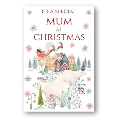 Image of Second Ave Mum Christmas Polar Bear Xmas Holiday Festive Greetings Card