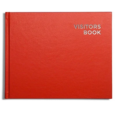 Image of Pirongs Red Visitors Book available in ten colours