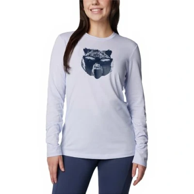 Image of Columbia Hidden HAVEN TEE Long sleeved top, Women&#039;s, Size: XS, Snowdrift/bearly shades