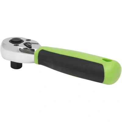 Image of Siegen Ratchet Wrench 3/8"Sq Drive Stubby Flip Reverse