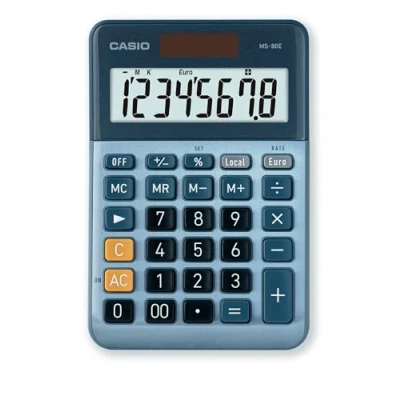 Image of Casio MS 80E 8 Digit Desktop Calculator WK UP