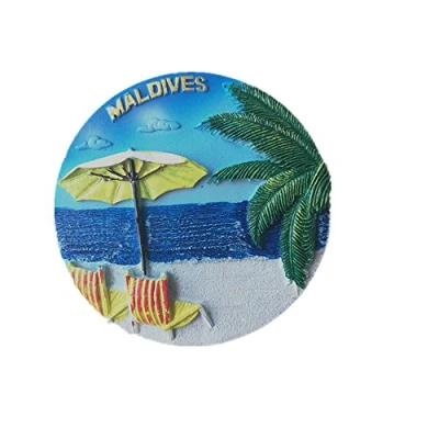 Image of 3D Maldives souvenir fridge magnet,Home &amp; kitchen decoration refrigerator magnet