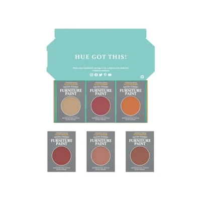 Image of Rust Oleum Furniture Paint in Satin Finish Fiery Shades Tester Box