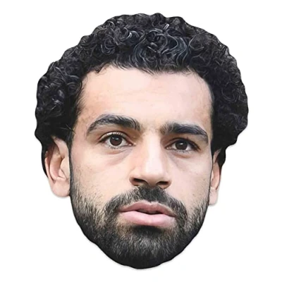 Image of CM226 Mohamed Salah Mask Single Cardboard With Tabs &amp; Elastics