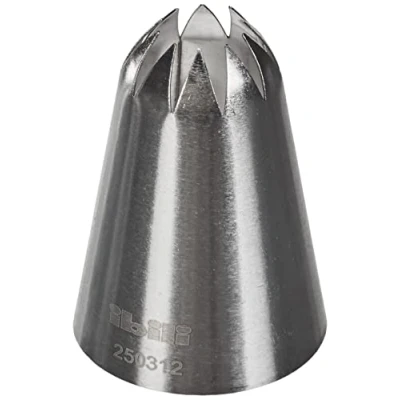 Image of ibili &quot;Close Star&quot; Piping Nozzle, Silver, 12 mm,250312