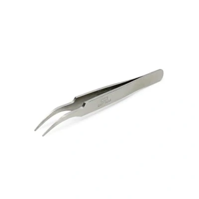 Image of TAMIYA HG 300074108 Tweezers Curved/Round Steel