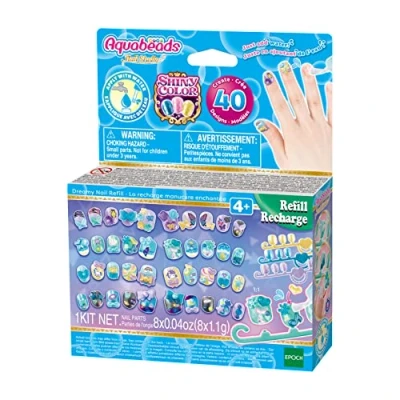 Image of Aquabeads Dreamy Nail Refill , Art &amp; Craft bead kit 35009