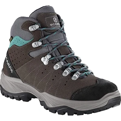 Image of SCARPA Women&#039;s Mistral GTX Walking Shoe, Smoke/Lagoon, 6/6.5 UK