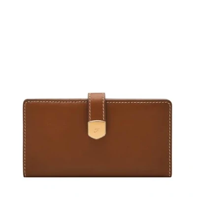 Image of Fossil Women&#039;s Lennox Smooth Cowhide Leather Tab Bifold, SL10036200