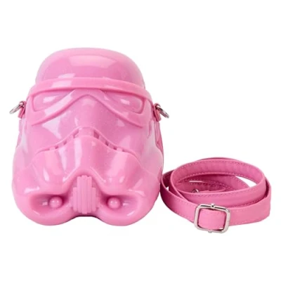 Image of Loungefly Star Wars Neon Stormtrooper Molded Crossbody Bag Pink
