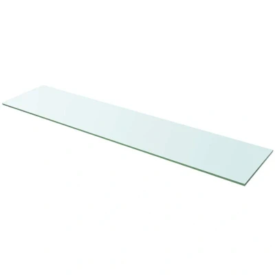Image of vidaXL Shelf Panel Glass Clear 110x25 cm