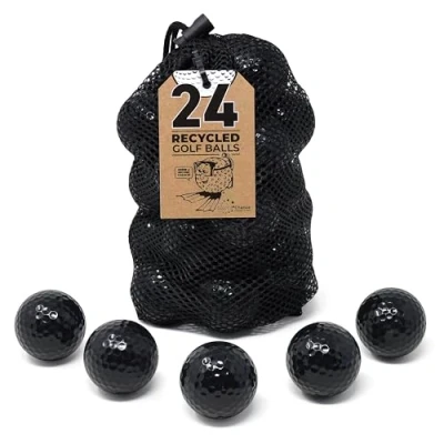 Image of Second Chance 24 Black Optic Mix Golf Balls with Carry Bag
