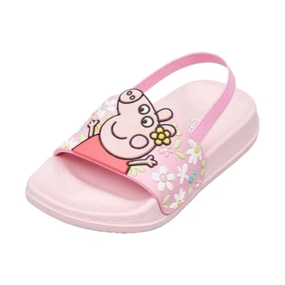 Image of Peppa Pig Girls Pink Sliders Pool Beach Shoes Official Merchandise (Pink, UK Footwear Size System, Little Kid, Numeric, Medium, 6)