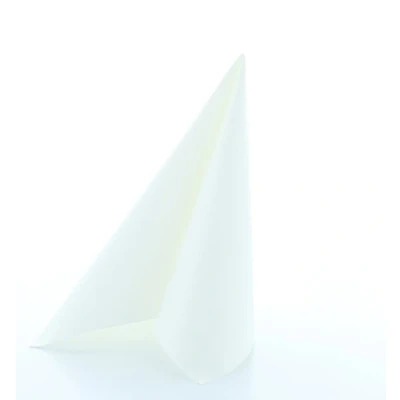 Image of Pack of 50 Premium Quality Linen Feel Airlaid White Napkins 40cm x