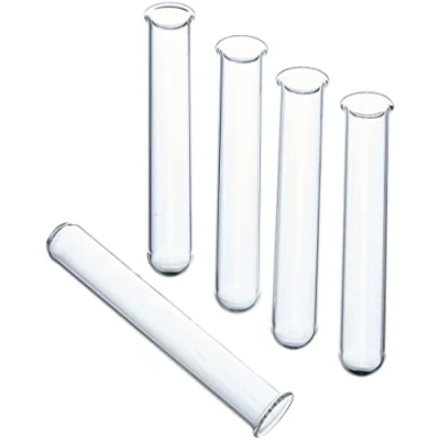 Image of Borosilicate Glass Test Tubes with Rim 75MM x 12MM (Pack 5)
