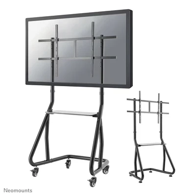 Image of Neomounts Newstar NS M3800BLACK Mobile Flat Screen Floor Stand Trolley Height: 152 169 cm (Trolley Black 60 105 inches)