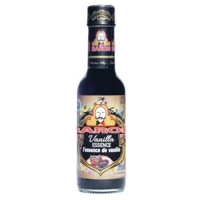 Image of Baron Vanilla Essence Extract 155ml Pack of 1 Drinks Cocktails Flavouring Cake Dessert Pudding Home Baking Seasoning Agent with Welari Thank You Card (1pack) (155ml)