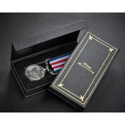 Image of The Commemorative Coin Company On Your 10th Tin Wedding Anniversary Long Service Medal in Gift Case. Gift/Present. Silver