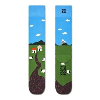 Image of Happy Socks Men&#039;s Little House on the Moorland Socks, Multi, 7 11 UK