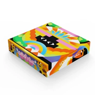 Image of Cloudberries Lotus Jigsaw Puzzle, 1000 Piece Random Cut Puzzles for Adults, Small Batch by Cloudberries, Colourful