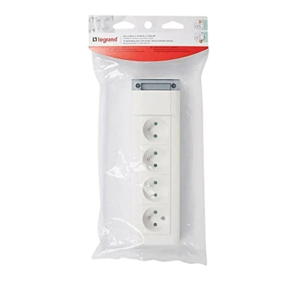 Image of Fixable 4 Power Sockets 2P+T Length 253 mm