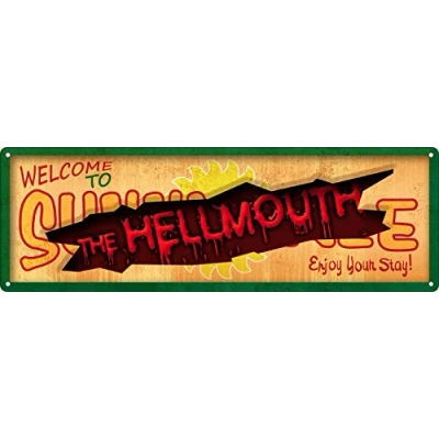 Image of Grindstore Welcome To Sunnydale Slim Tin Sign 30.5x10.1cm