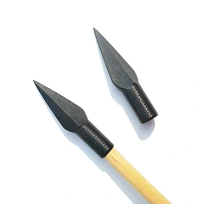 Image of SHARROW 6pcs Archery Arrowheads Traditional Hunting Broadheads Arrow Heads Field Point Tips for Wooden Bamboo Arrows