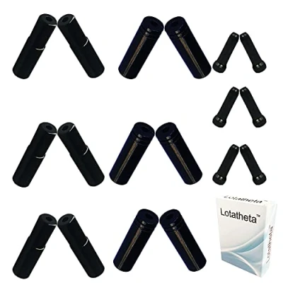 Image of Lotatheta 6 PCs 5mm Black Alloy Road Mountain Bicycle Bike Brake Cable Tips Caps End Crimp + 4mm Shift Derailleur Crimps(Total 30 PCS)
