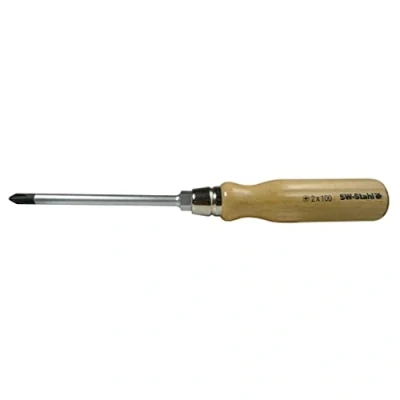 Image of SW Stahl 30753L Screwdriver with Wooden Handle Cross