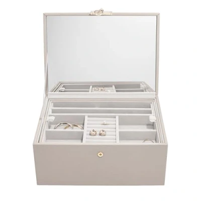 Image of Stackers Taupe Luxury Classic Jewellery Box