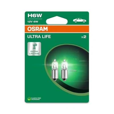 Image of OSRAM ULTRA LIFE, H6W, Double Blister (2 lamps)
