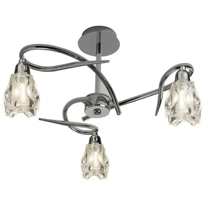 Image of Amel Ceiling E14 3 Light Polished Chrome