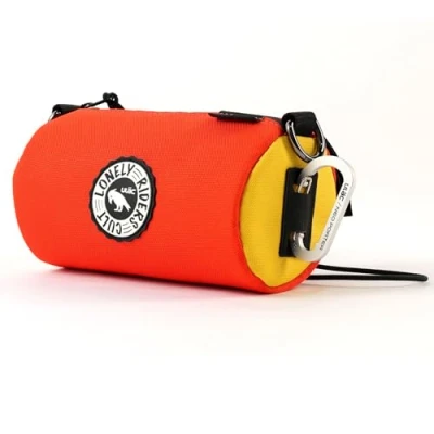 Image of ULAC NEO Porter COURSIER Pulse Bicycle Handlebar Bag, Bike Front Feed Bag for Road Bike, Mountain Cycling Travel (Orange, 1.1L)