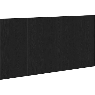 Image of vidaXL Black Oak Headboard 160x1.5x80 cm Made from Engineered Wood