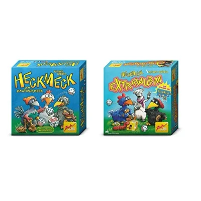 Image of Zoch 601101494 Tail Meck on frywormeck and Extra Worm, The Turbulent dice Game Including Extension in Bundle Set, from 8 Years, Colourful Amazon Exclusive