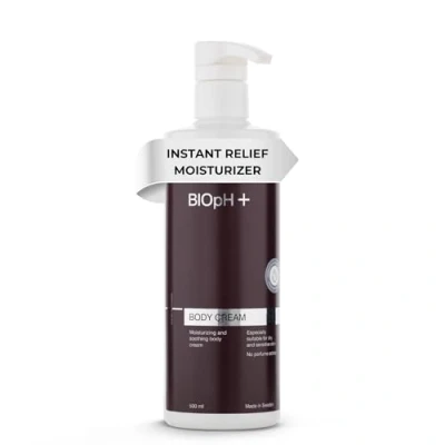 Image of BIOpH+ Intensive Moisturising Body Cream for Dry, Sensitive Skin Hydrating Lotion Eczema and Psoriasis Relief 500 ml