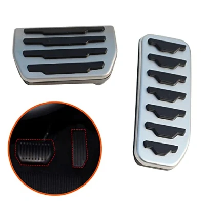 Image of DIYUCAR For Discovery Sport 2015 2019 Car Aluminum Fuel Gas Brake Pedal Cover Trim Accessories Rangerover Evoque 2012