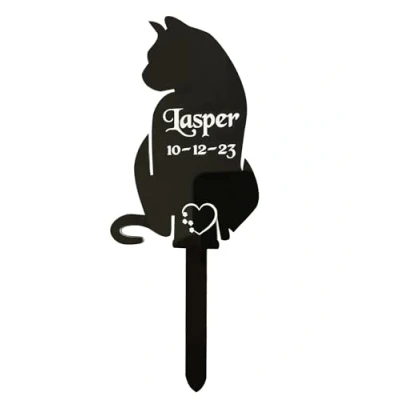 Image of Personalised, Cat Memorial Plaques, Gift, Pet, Dog, Rabbit, Garden Sign, Grave Marker, Kitten