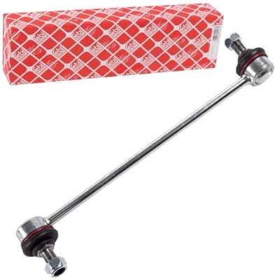 Image of 548303Z000, 548303Z001 Anti roll bar link FEBI BILSTEIN 48034 Front Axle Left, Right 318mm M12 x 1,25 with nuts Steel HYUNDAI: i40 Saloon